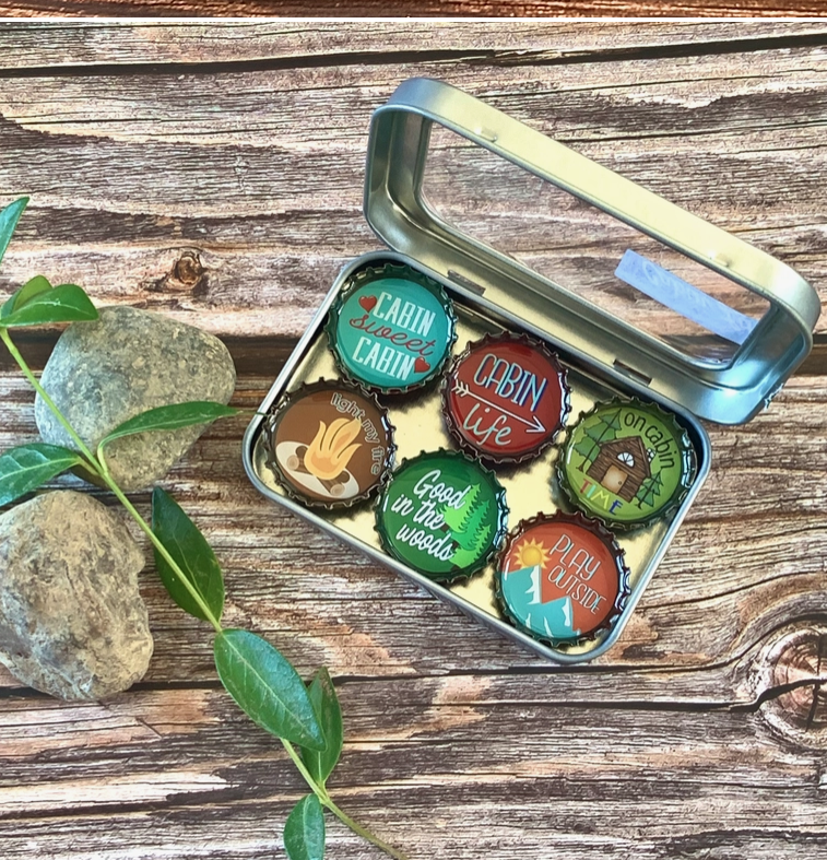 Cabin Life / summer decor Magnets