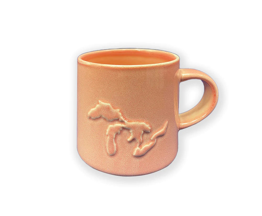 Great Lakes Ceramic Embossed Cup