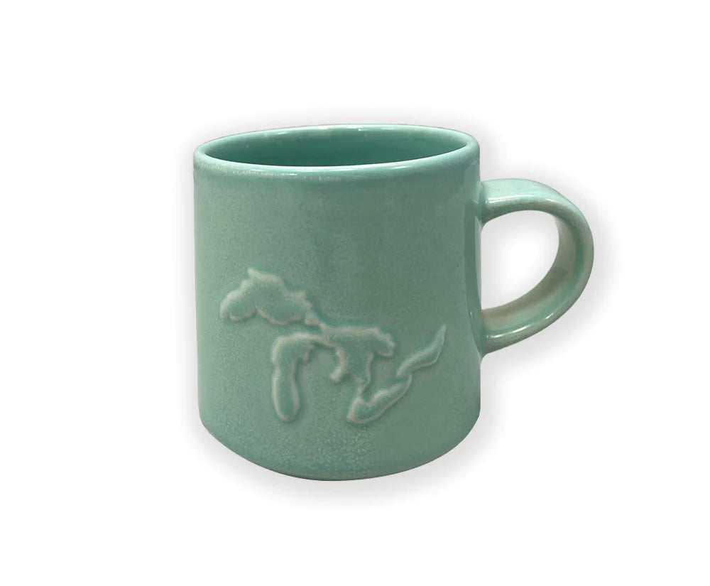 Great Lakes Ceramic Embossed Cup