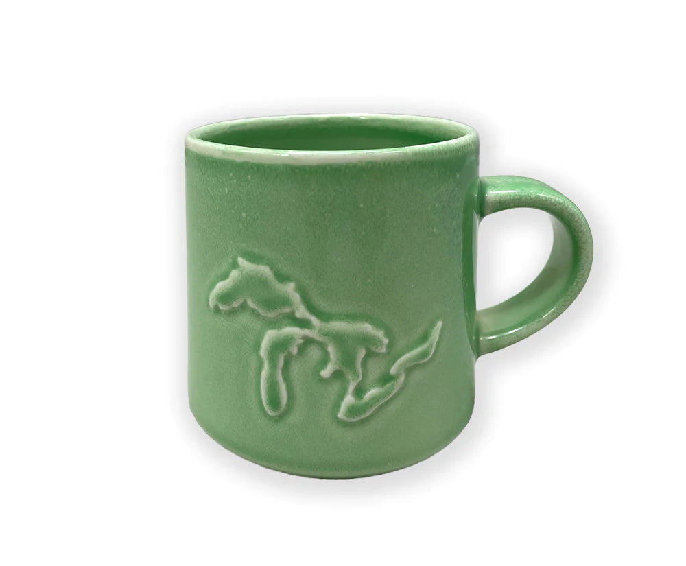 Great Lakes Ceramic Embossed Cup