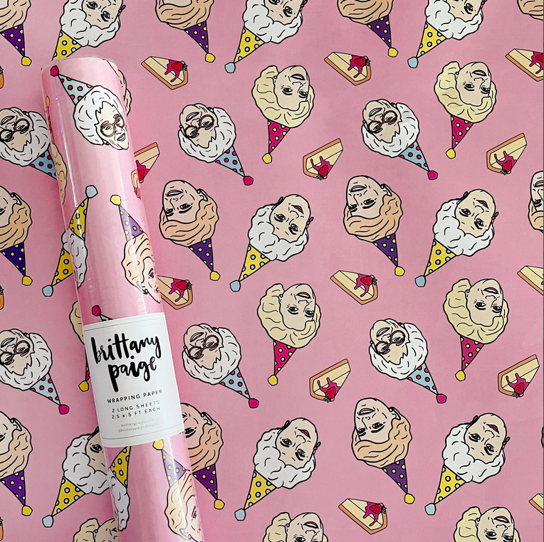 Golden Girls Birthday Wrapping Paper – Made In The Mitten