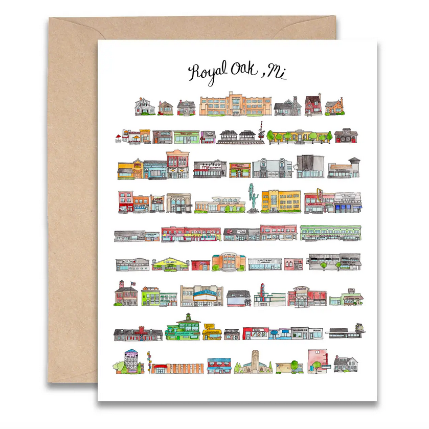 Royal Oak Michigan Card Greeting Card