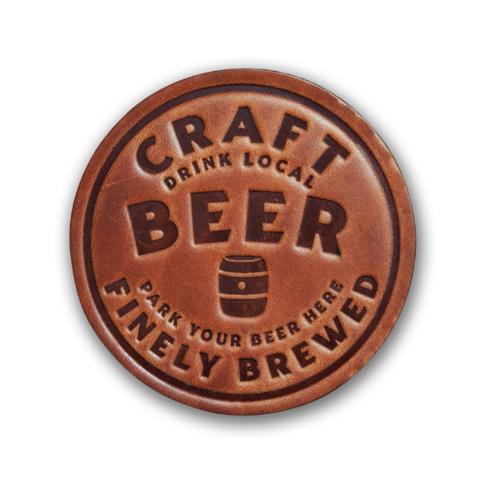 Asstd. Design Leather Coasters