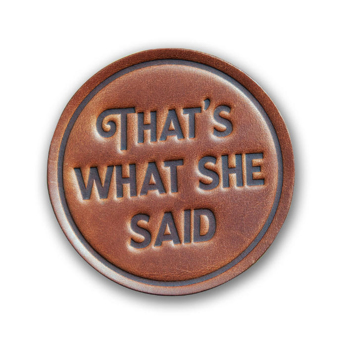 Asstd. Design Leather Coasters