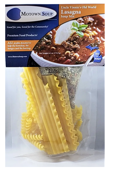 Motown Soups - Uncle Vinnie's Old World Lasagna soup mix