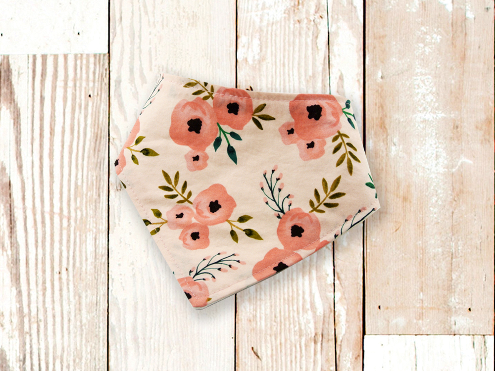 Puppy Blush Floral Doggy Bandana - Asstd Sizes