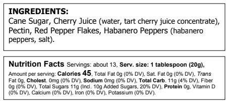 Truly Natural Cherry Habanero Pepper Jelly