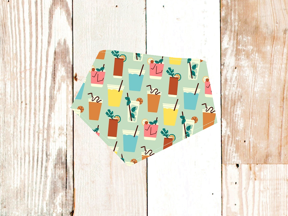 Cocktails Doggy Bandana - Asstd Sizes
