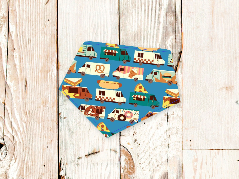 Puppy Food Truck Doggy Bandana - Asstd Sizes