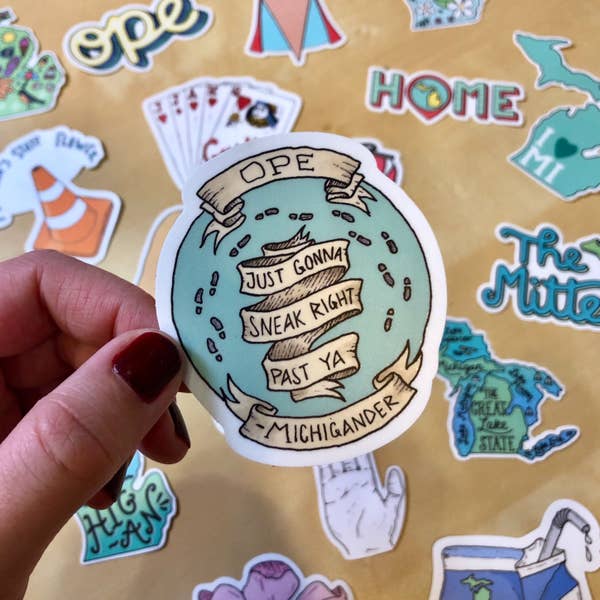 Michigan Ope - Water Bottle Sticker
