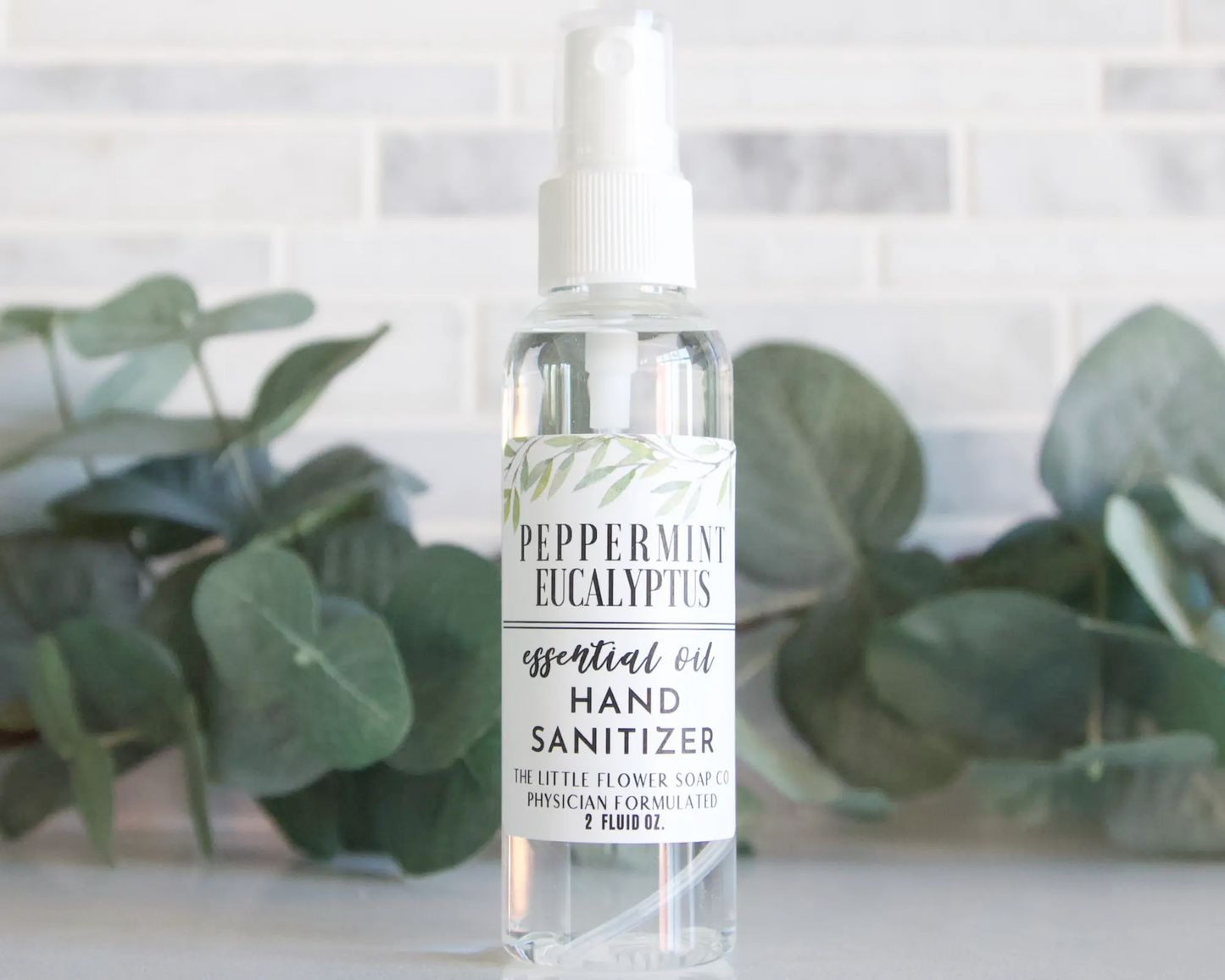 Hand Sanitizer Spray 2oz Bottle Peppermint Eucalyptus