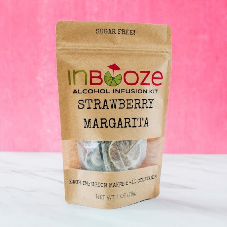 Strawberry Margarita Cocktail Kit to Infuse Tequila by InBooze