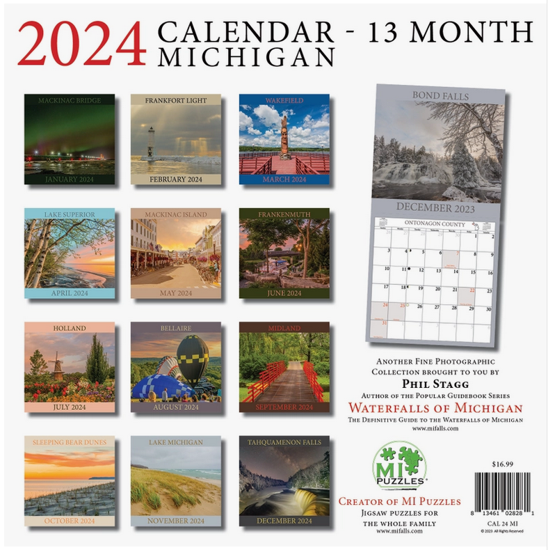 2024 Michigan Wall Calendar