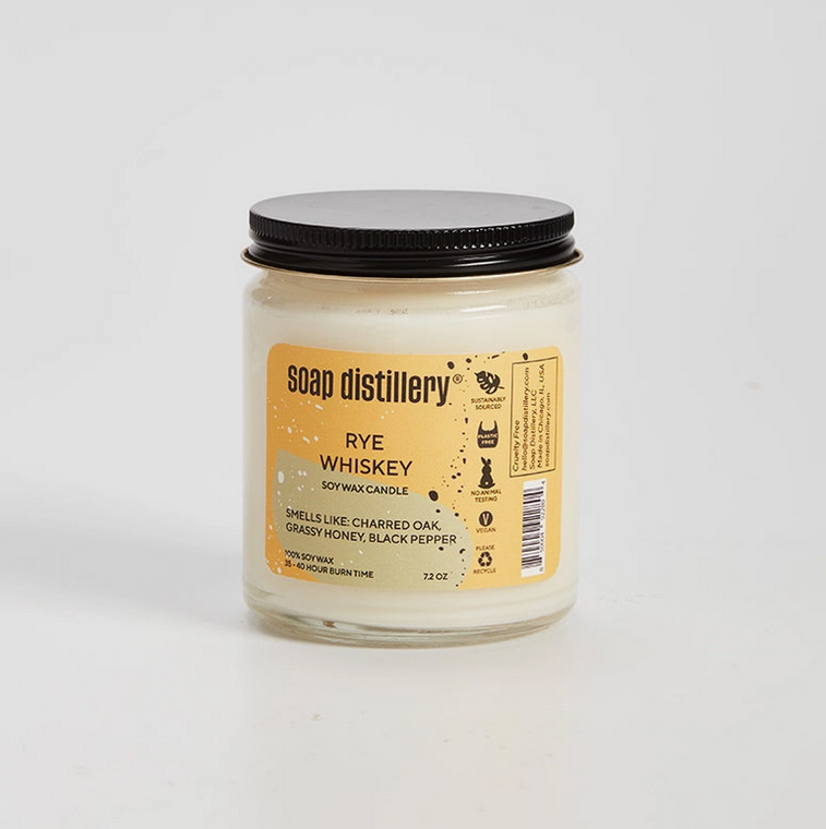 Rye Whiskey Soy Wax Candle
