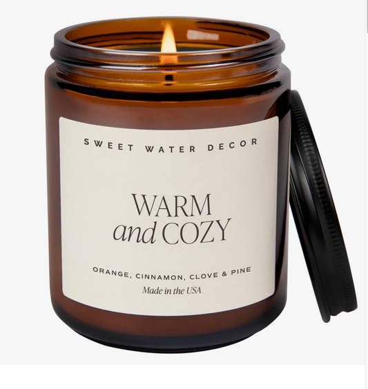 Warm and Cozy 9 oz Soy Candle