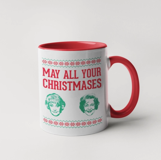 Golden Girls May All Your Christmases Bea White Coffee Mug
