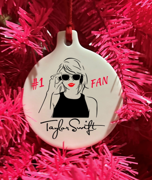 Number One Taylor Fan Ornament