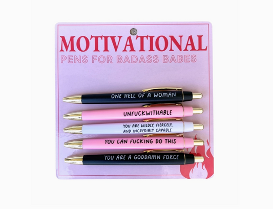 Motivational Pens For Badass Babes (Mothers Day, Gift)