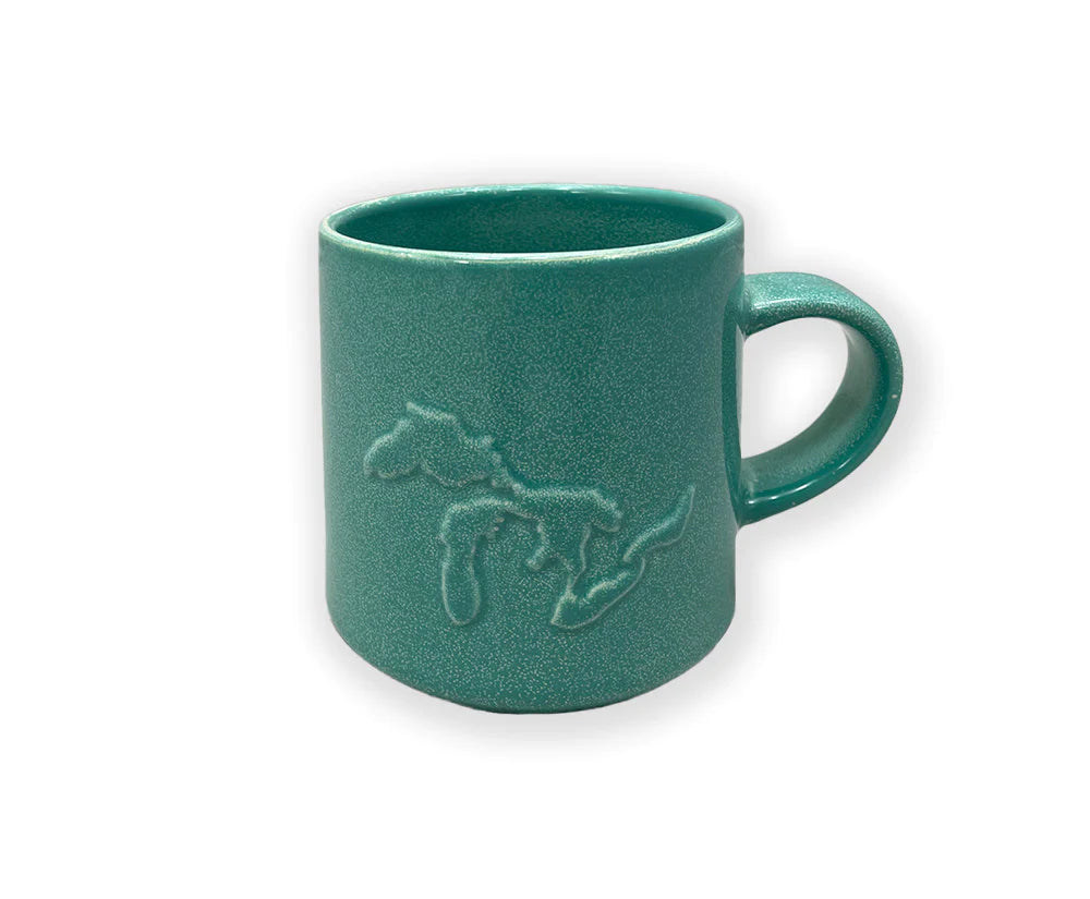 Great Lakes Ceramic Embossed Cup