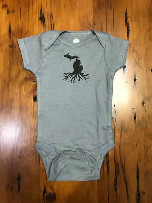 Michigan Roots Baby Onesie