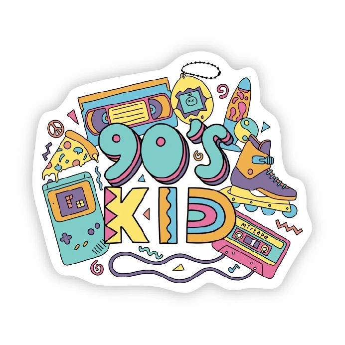 90s Kid Sticker
