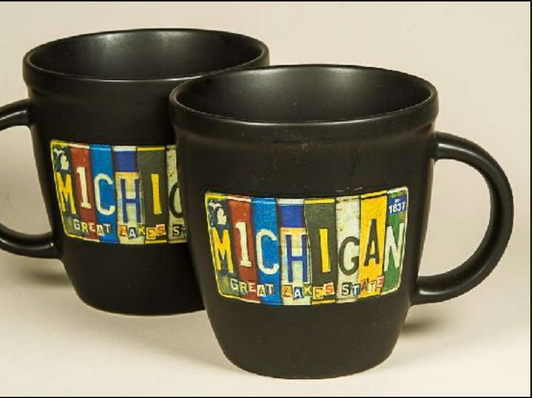 Michigan License Plate Mug
