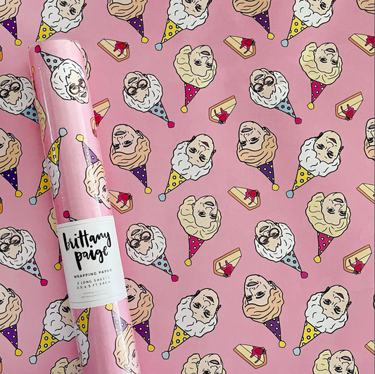 Golden Girls Birthday Wrapping Paper