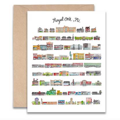 Royal Oak Michigan Card Greeting Card