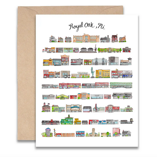 Royal Oak Michigan Card Greeting Card