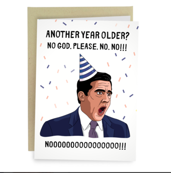 Michael Scott NOOOO Greeting Card