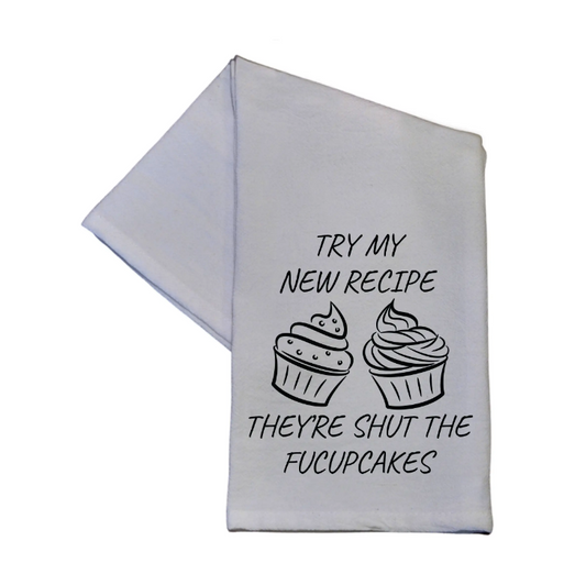 Shut The Fucupcakes 16x24 Tea Towel