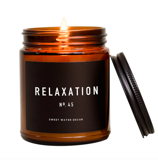 Relaxation Soy Candle | Amber Jar Candle