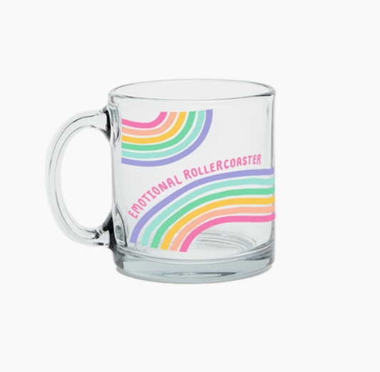 Emotional Rollercoaster Glass Coffee Cup
