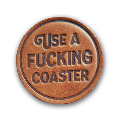 Asstd. Design Leather Coasters