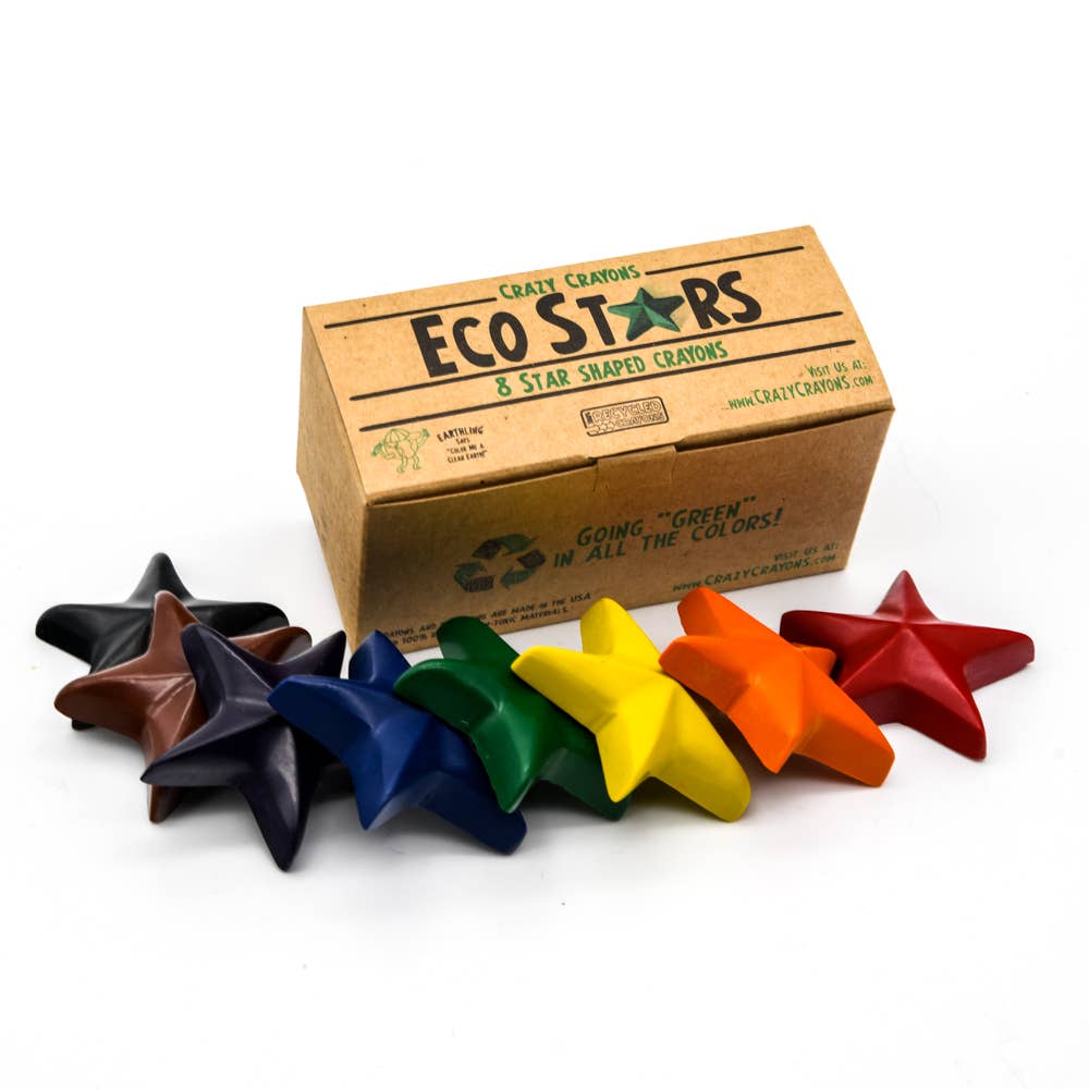 Eco Stars Crayon - Box of 8 - Made In USA