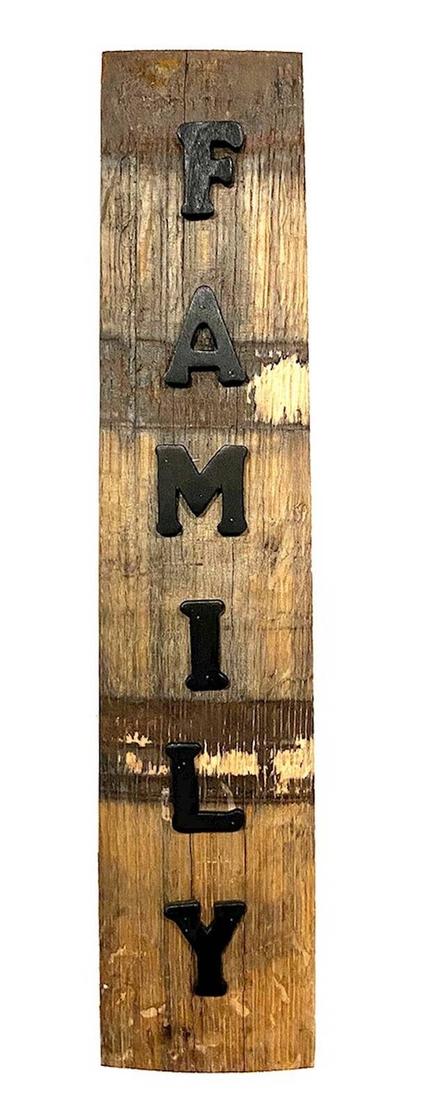 Whiskey Barrel Stave Home Sign- Various Designs