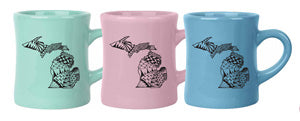Michigan Funky Shapes Ceramic Mug