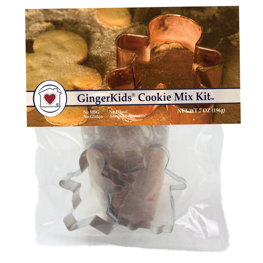 Gingerbread Kids Cookie Set with Cookie Cutters