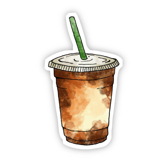 Iced Coffee Starbucks Style Sticker