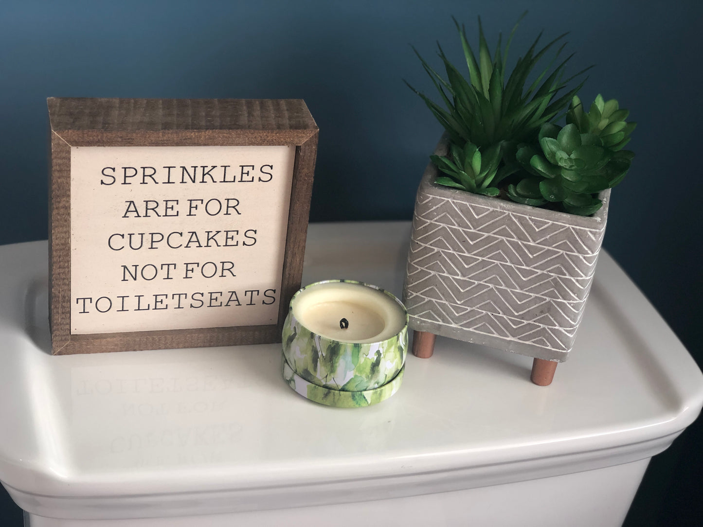 Sprinkles Are a For Cupcakes Not Toilet Sears Wood Home Sign