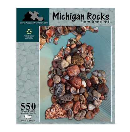 Puzzles That Rock 550 Pieces - Michigan / Asstd Designs
