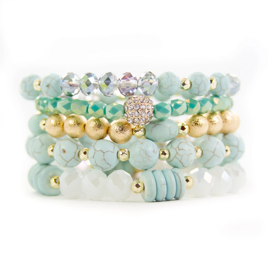 Mint Turquoise Bracelet Stack