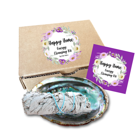 Abalone Shell and White Sage Smudge Stick Gift Box