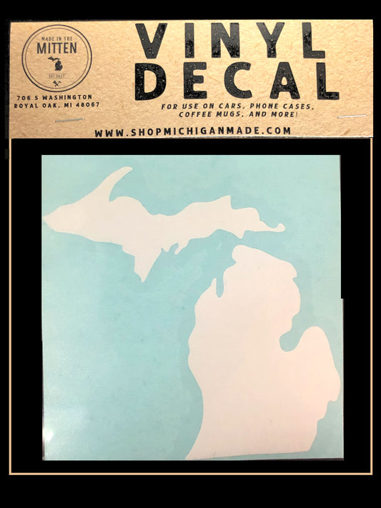 Michigan State Outline Car Decal Sticker - Asstd Colors!