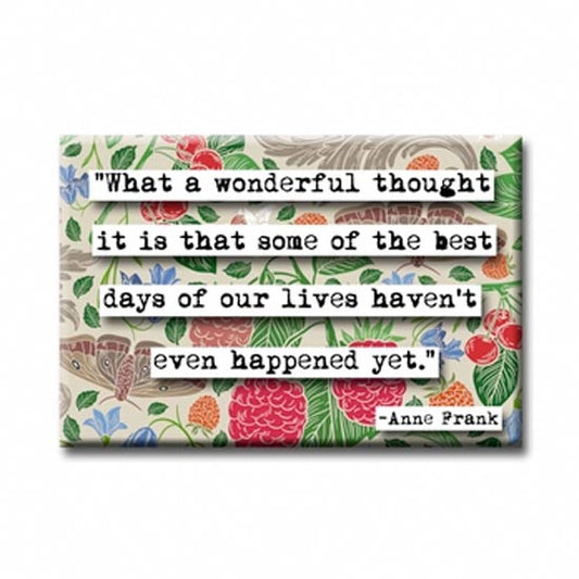 Anne Frank Best Days Quote Magnet